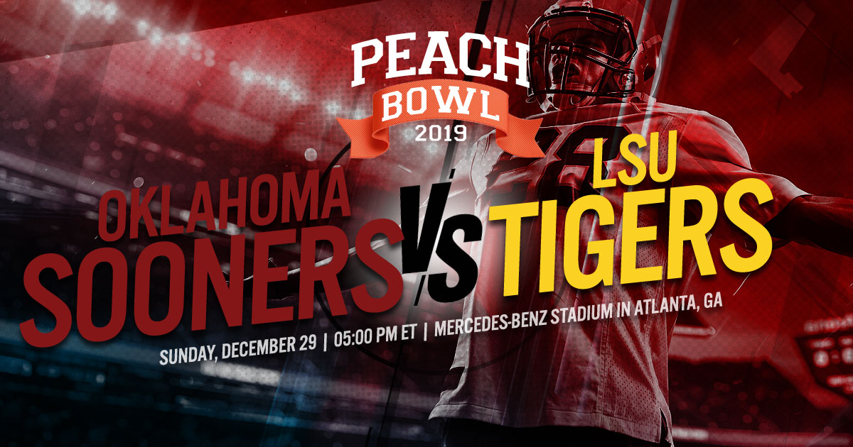 2019 College Football Semifinal (Chick-Fil-A Peach Bowl): #4 Oklahoma Sooners vs. #1 LSU Tigers