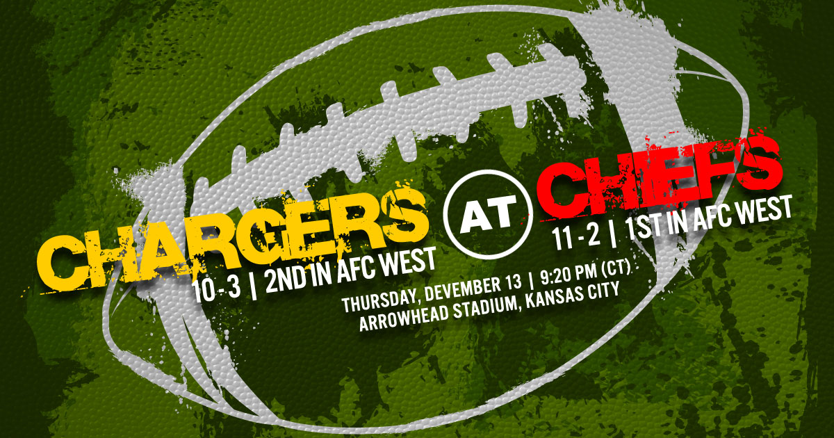 2018 thursday night football los angeles chargers vs kansas city chiefs