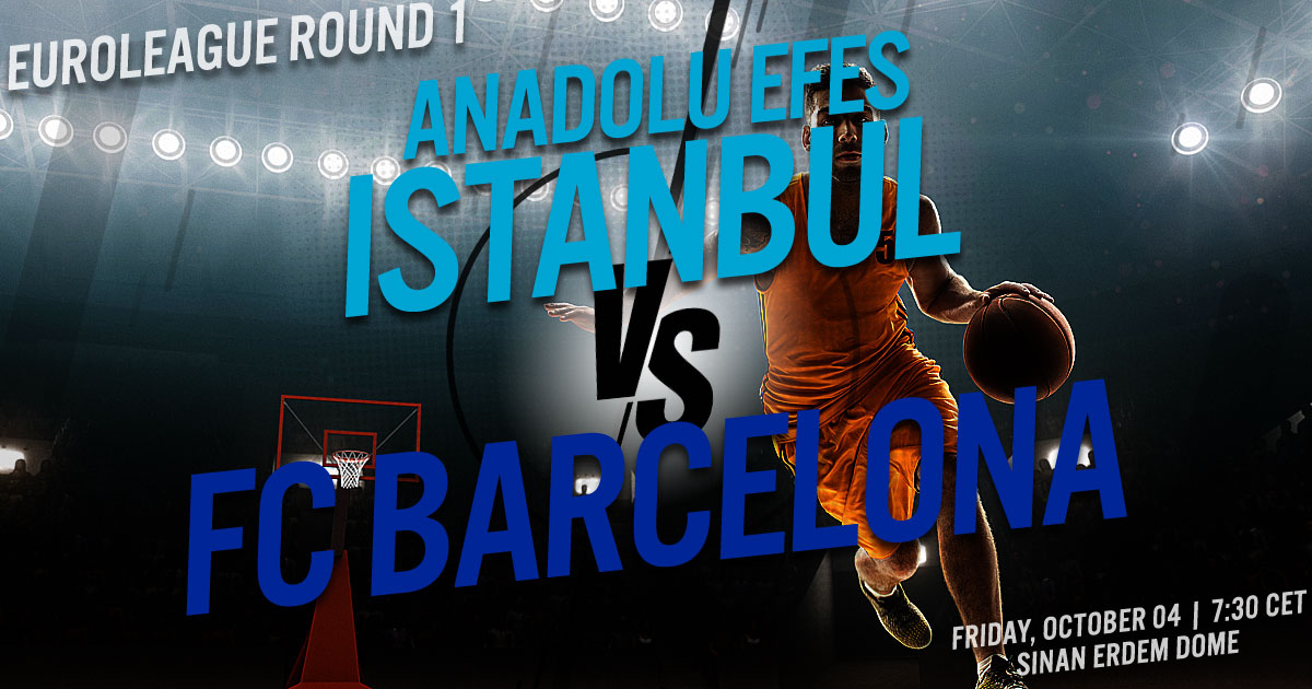 2019 EuroLeague Round 1: Anadolu Efes Istanbul vs. FC Barcelona