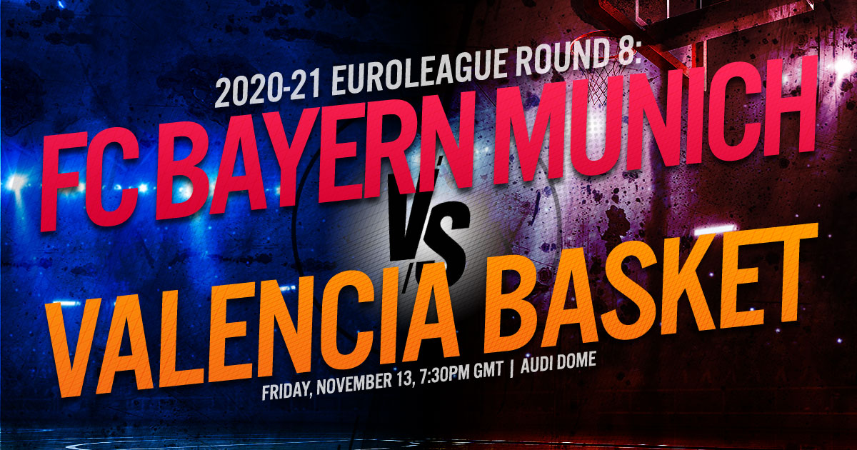 2020-21 EuroLeague Round 8: FC Bayern Munich vs. Valencia Basket
