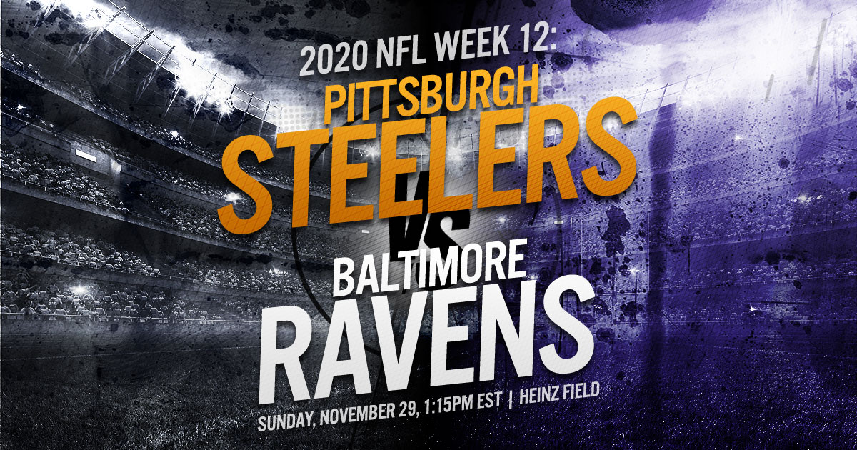 2020 NFL Week 12: Pittsburgh Steelers vs. Baltimore Ravens