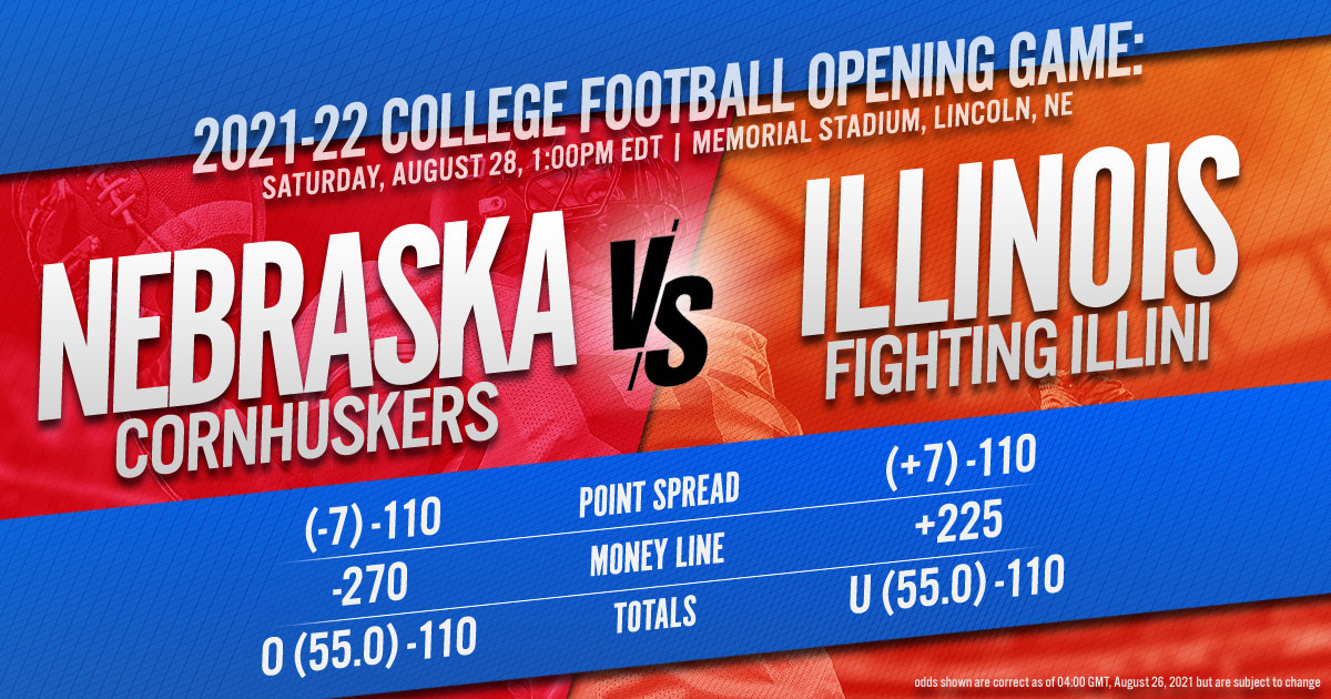 2021-22 College Football Opening Game: Nebraska vs. Illinois