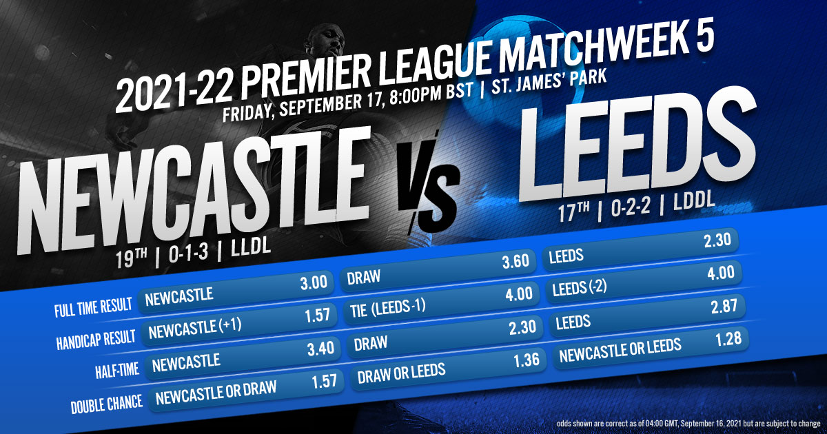 2021-22 Premier League Matchweek 5: Newcastle United vs. Leeds United