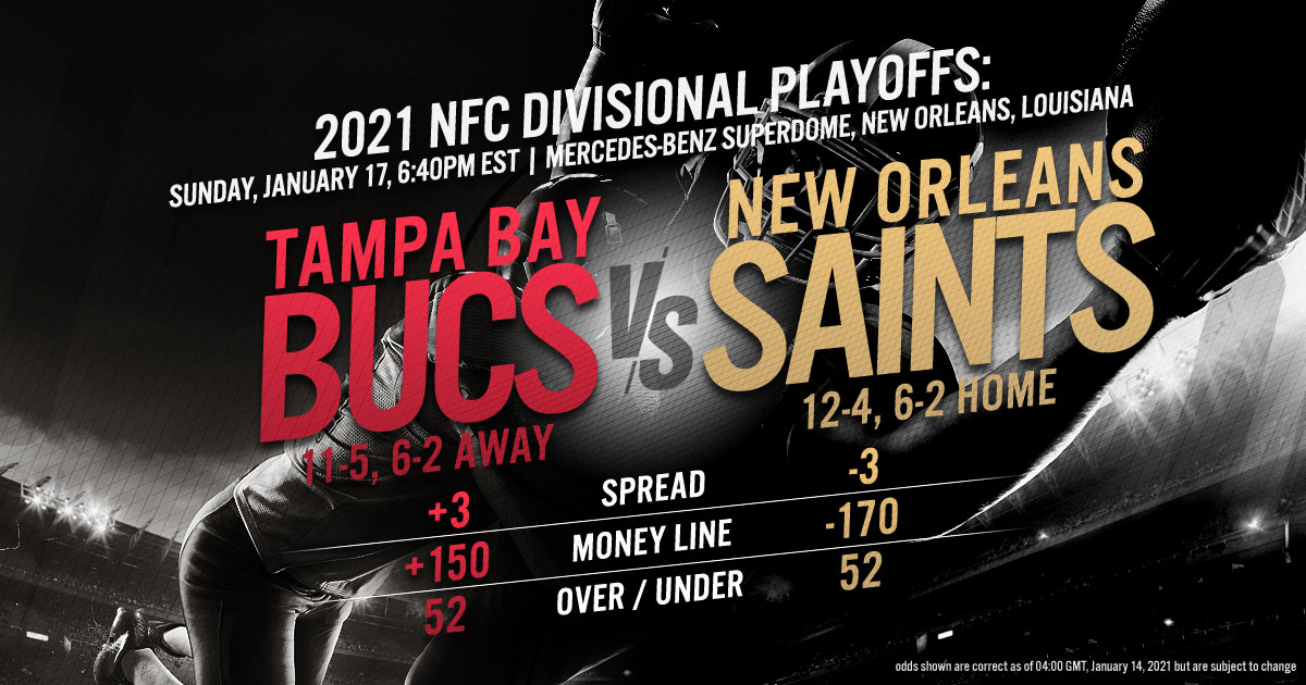 2021 NFC Divisional Playoffs: Tampa Bay Buccaneers vs. New Orleans Saints