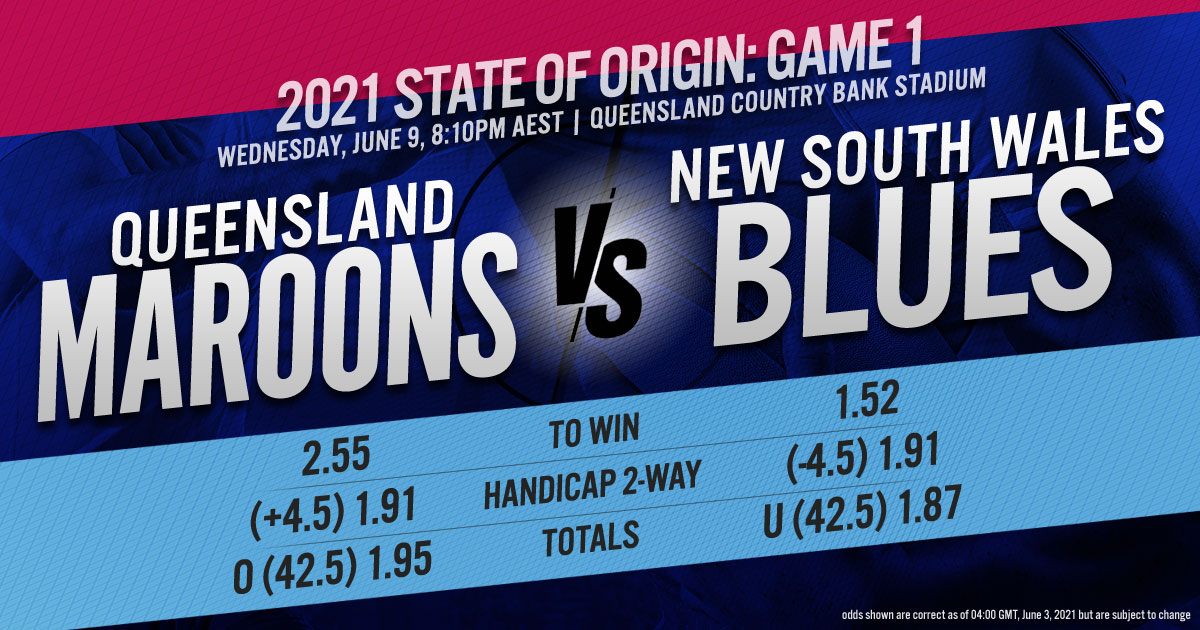 2021 State of Origin Game 1: Queensland Maroons vs. New South Wales Blues