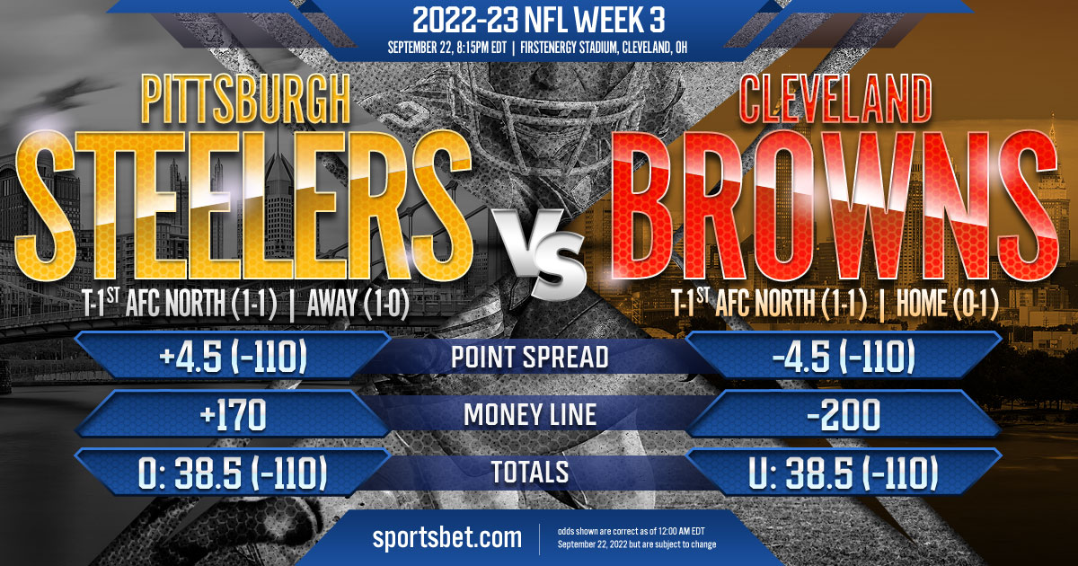 2022-23 NFL Week 3: Pittsburgh Steelers vs. Cleveland Browns