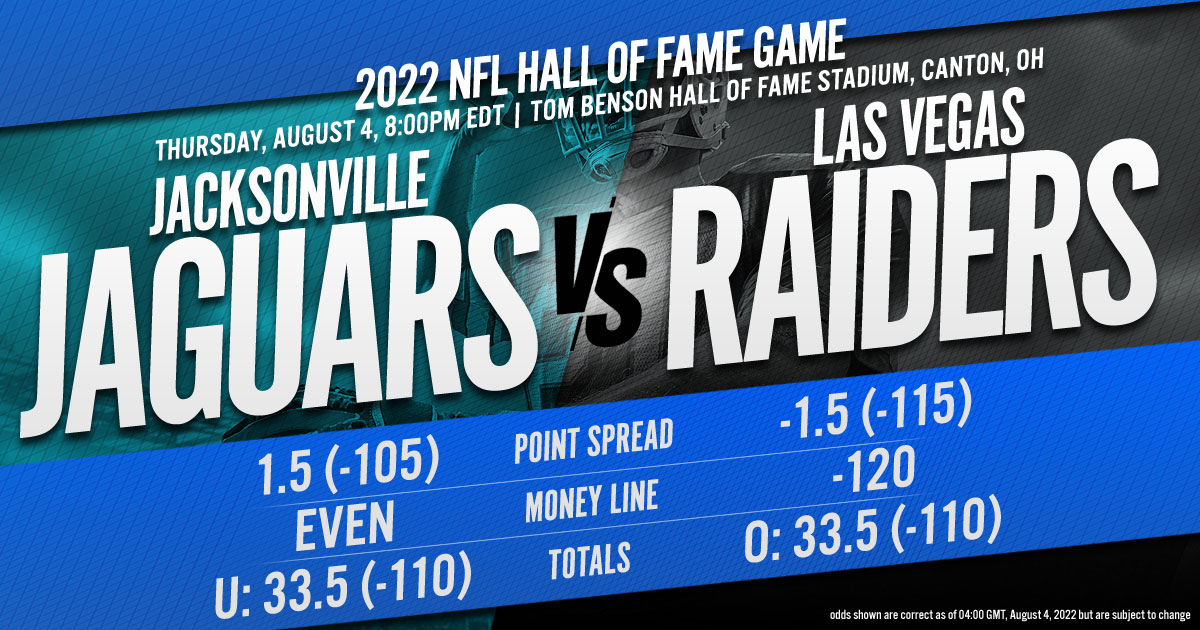 2022 NFL Hall of Fame Game: Jacksonville Jaguars vs. Las Vegas Raiders