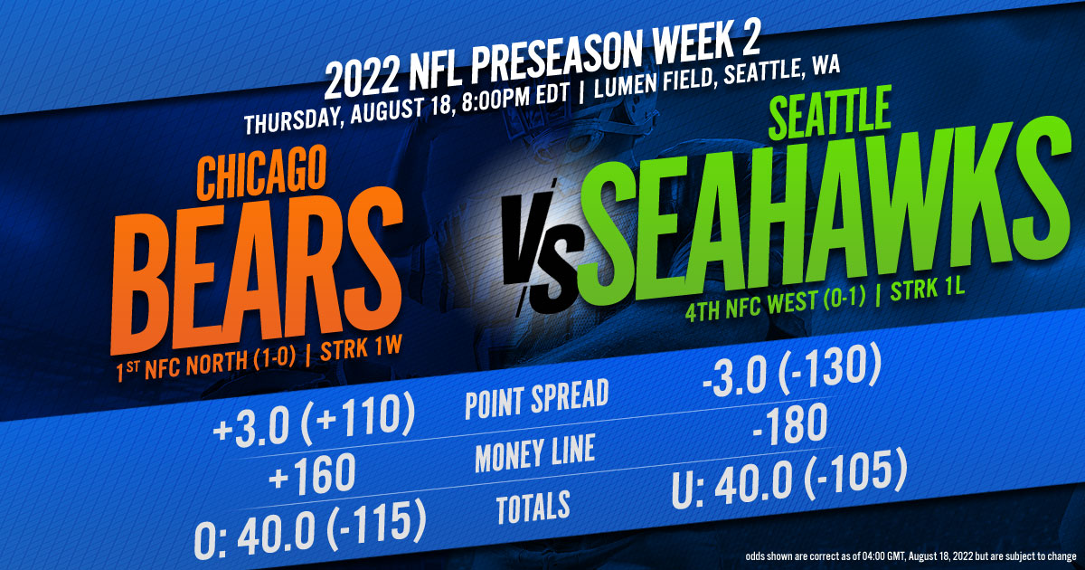 2022 NFL Preseason Week 2: Chicago Bears vs. Seattle Seahawks