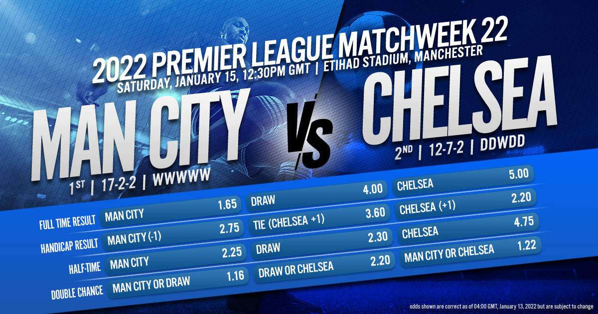 2022 Premier League Matchweek 22: Manchester City vs. Chelsea