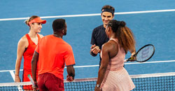 Federer pips Serena in historic cup clash